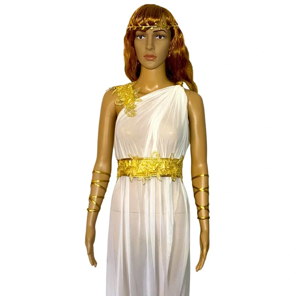 slim fit dress slacks Greek Roman Goddess Aphrodite Athena Venus Sexy Womans Halloween Costume main image 1